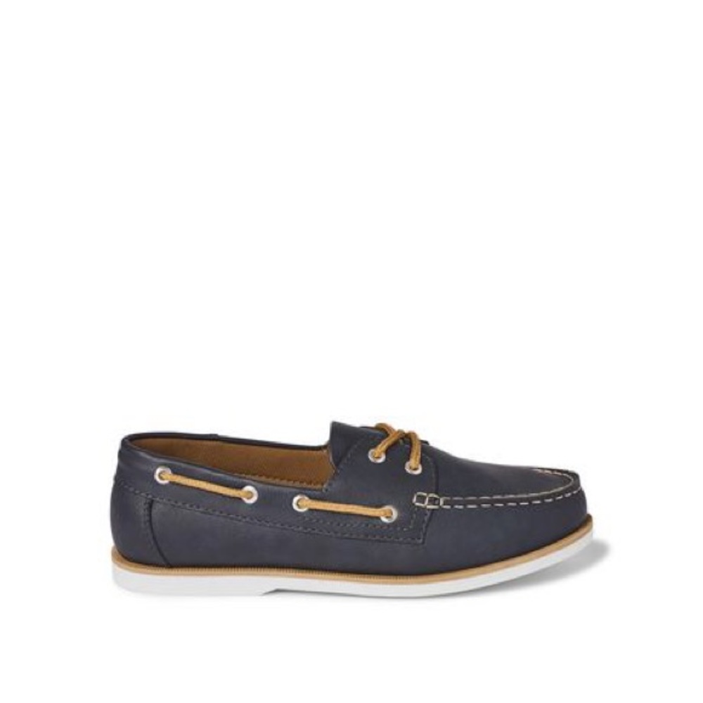 Men’s Causal Boat Shoes in Navy - Picture 1 of 14